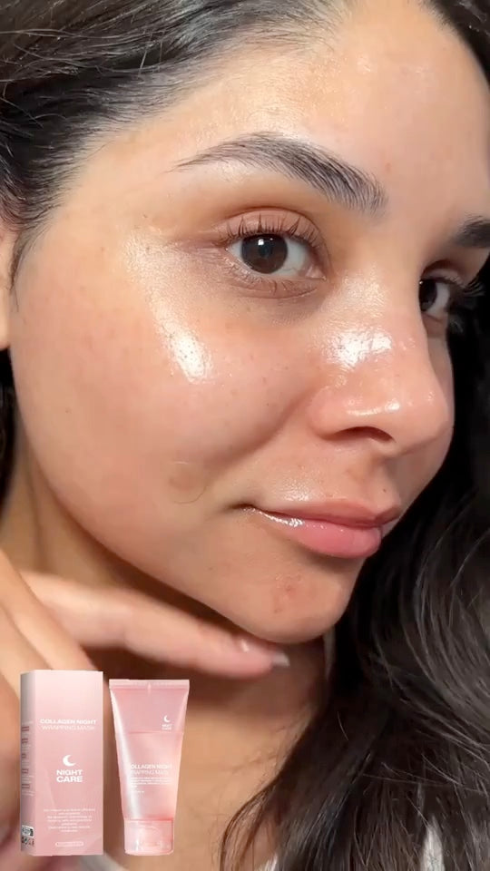 Skin that looks glazed