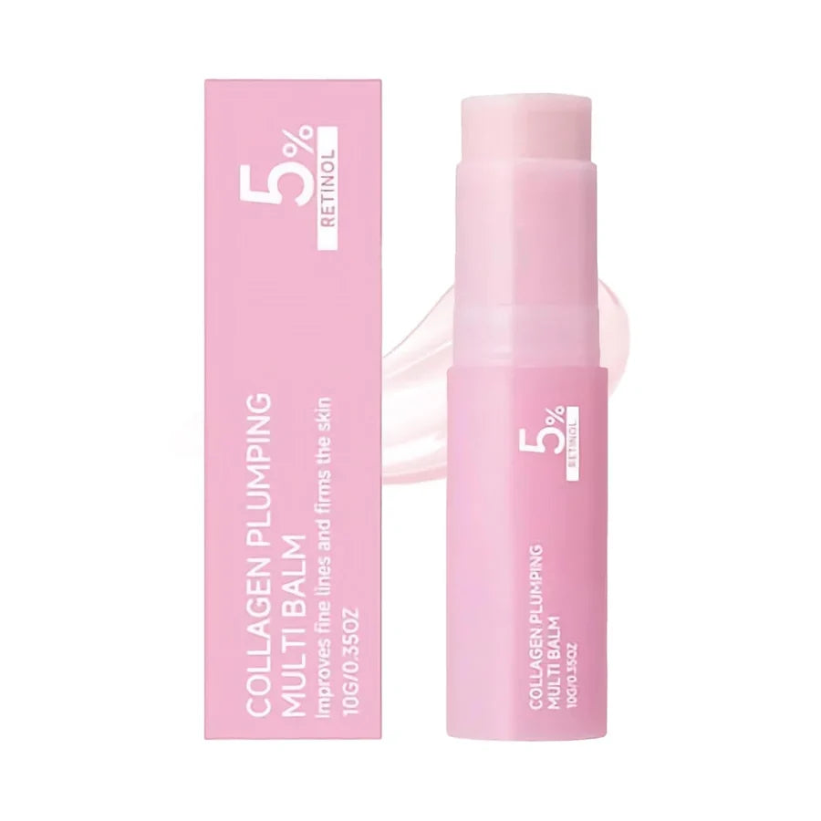 PDRN Pink Collagen Multi Balm stick next to its box