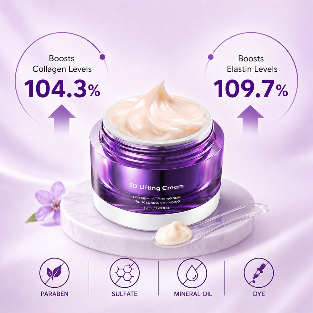 Boosts collagen and elastin levels