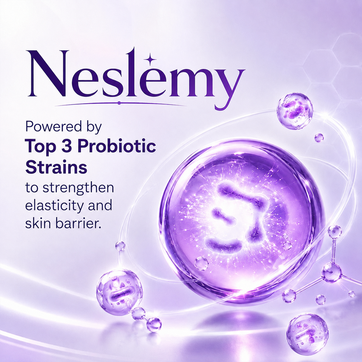 Powered by top 3 probiotic strains