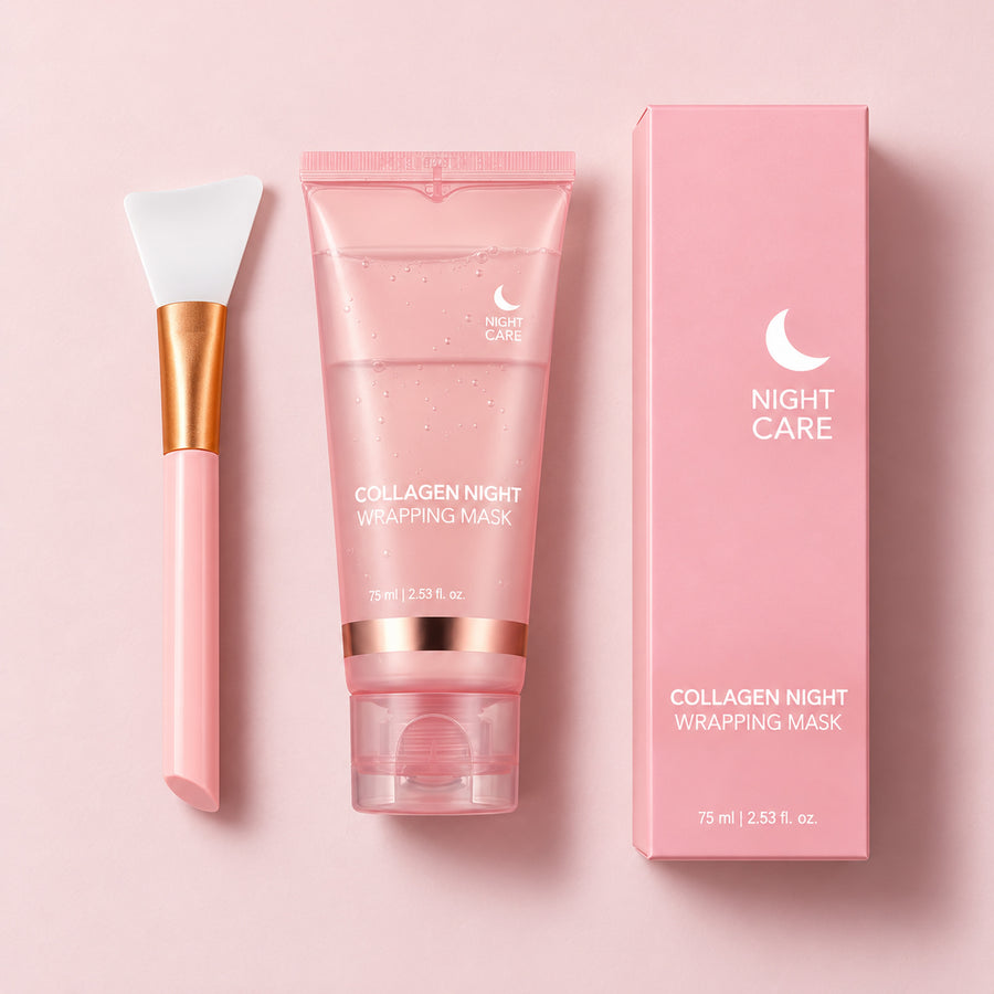 Collagen Night Wrapping Mask – Overnight Peel-Off Glow Mask