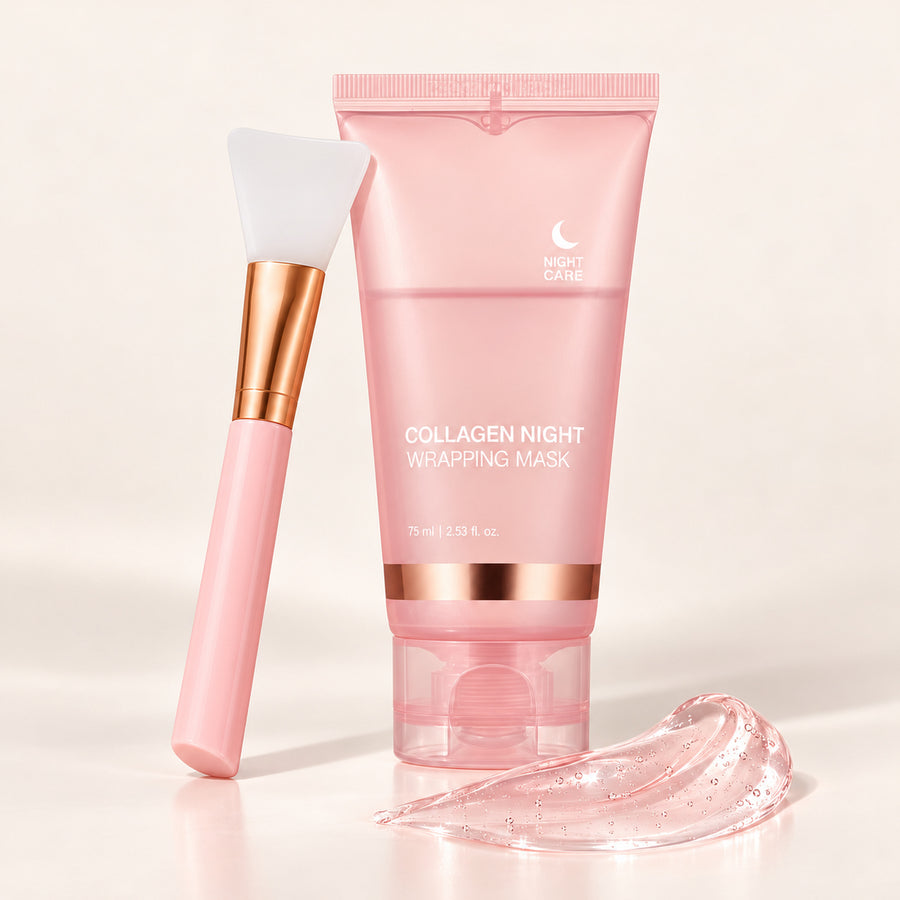 Collagen Night Wrapping Mask – Overnight Peel-Off Glow Mask