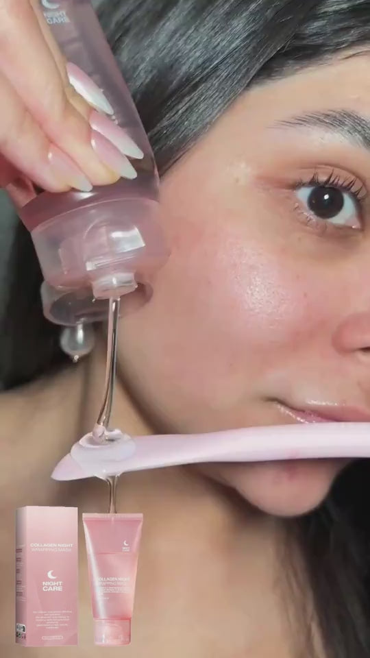 How to apply and peel off the Collagen Night Wrapping Mask